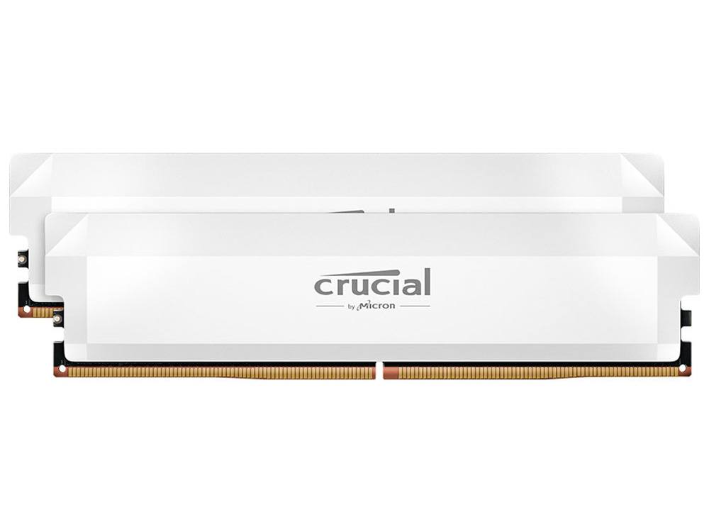 Crucial 32GB Pro Overclocking DDR5 6400 MT/s Kit ( 2 x 16GB, White) - CL38