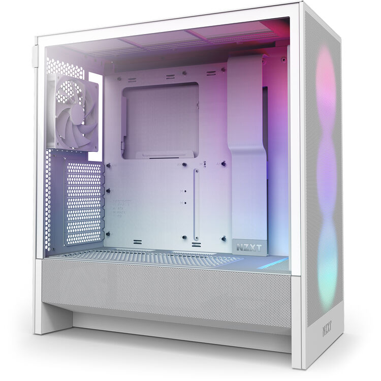 NZXT H5 Flow RGB Mid-Tower Case - White