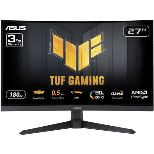 ASUS TUF Gaming VG27WQ3B 27" 1440p HDR 180 Hz Curved Gaming Monitor