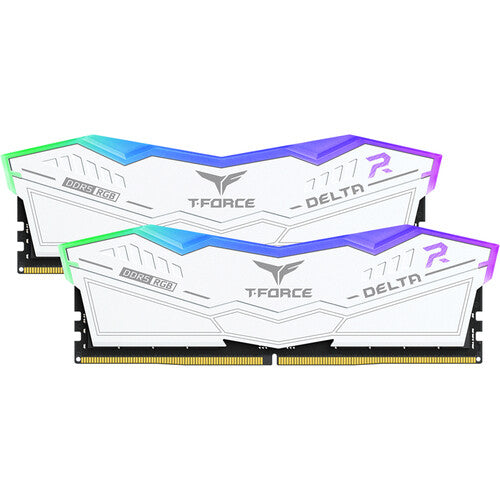 TEAMGROUP 32GB T-FORCE DELTA RGB DDR5 6000 MHz (2 x 16GB, White) - CL30