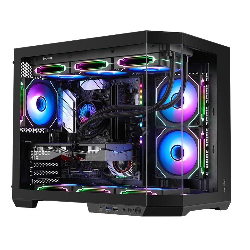 SEGOTEP LUMI 3T mATX Case with 6 ARGB Fan