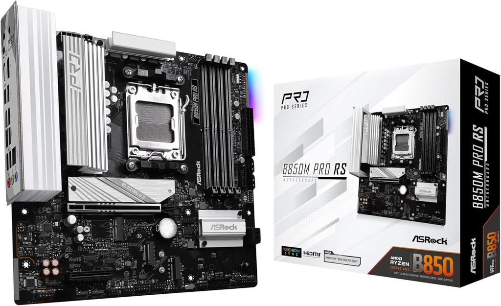 ASRock B850M Pro RS Micro-ATX AM5 Motherboard