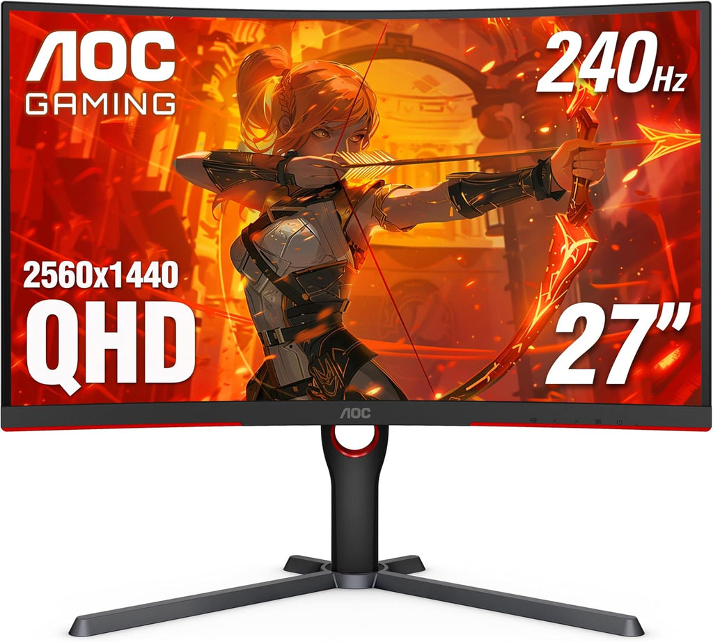 AOC CQ27G3Z 27" Curved 1440p 240 Hz Gaming Monitor