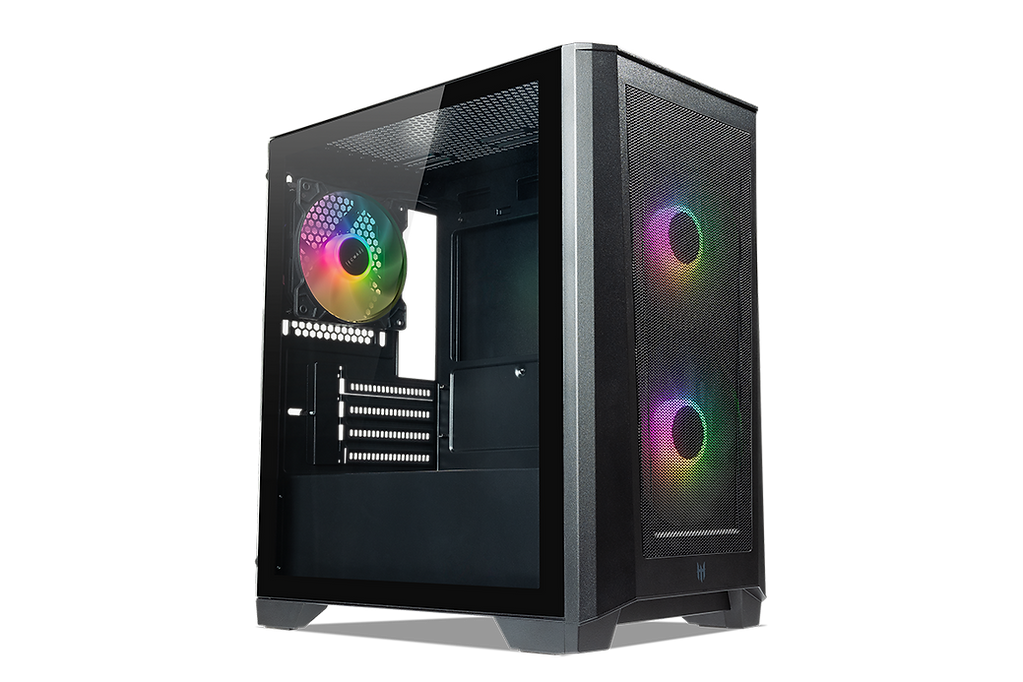TECWARE EDGE M2 OMNI TG ARGB MATX CASE - BLACK
