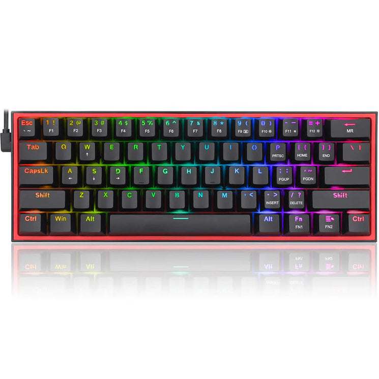 Redragon K617 Fizz 60% Mechanical Black Keyboard