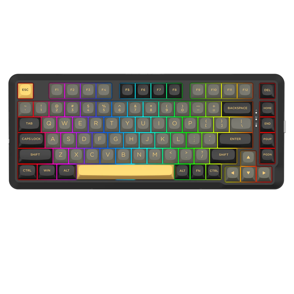 Redragon BARRICADE PRO K738 Wireless Gasket RGB Gaming Keyboard - Black Gold