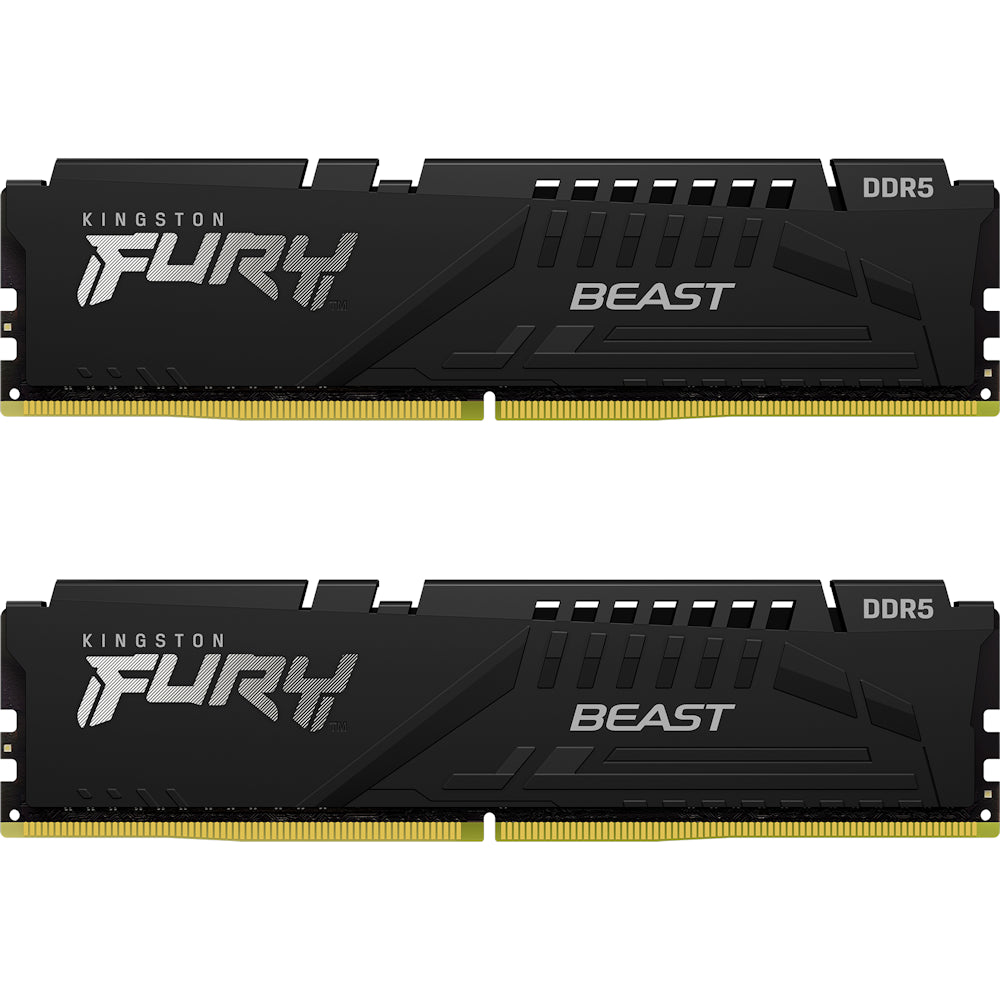 Kingston Fury Beast DDR5 16GB (2x8GB) 4800MHz CL38RAM - Black